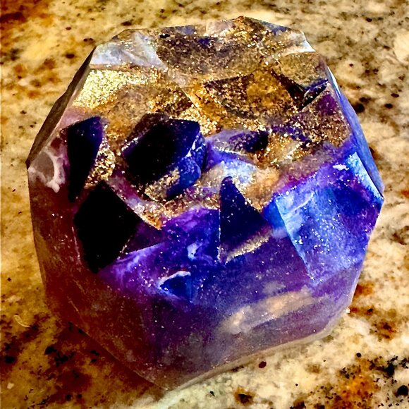 Crystal Soaps, Set 3 Jumbo Soaps, Rock Gem Soap Bars 9oz ea. Handmade Gift, Soap - Picture 10 of 15